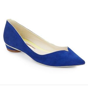Sophia Webster Loca Suede Blue Flats 36.5
